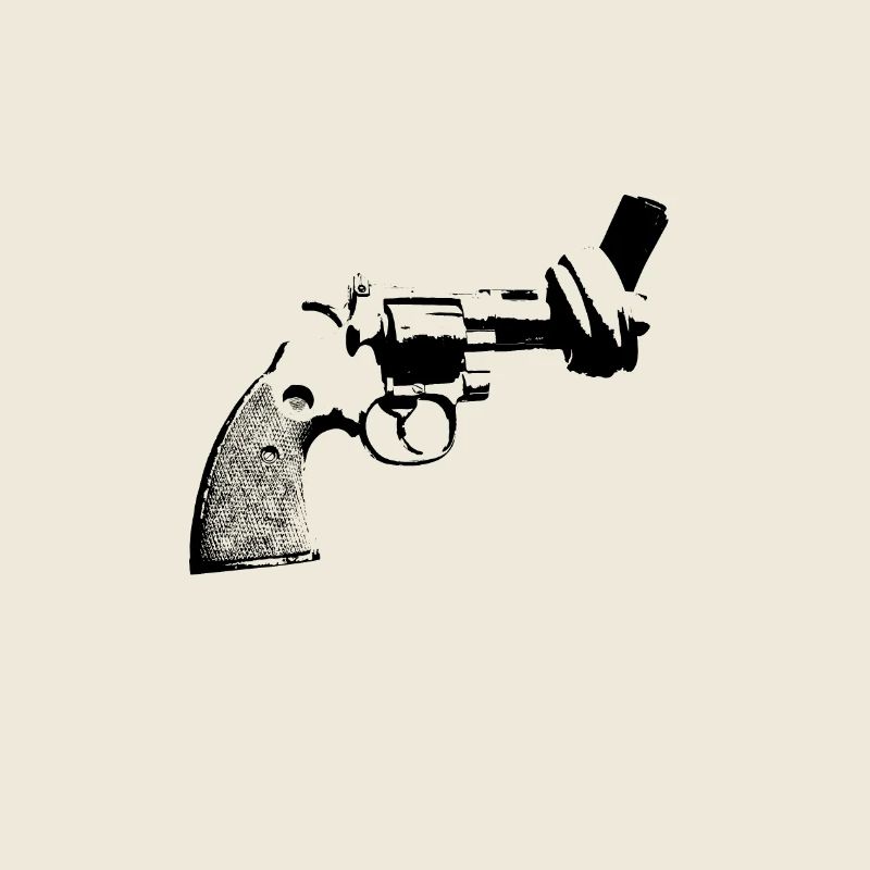 pistolet ukraine affiche de l’affiche de la paix Pas de guerre anti
