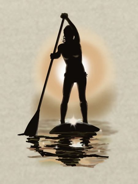 paddle boarding