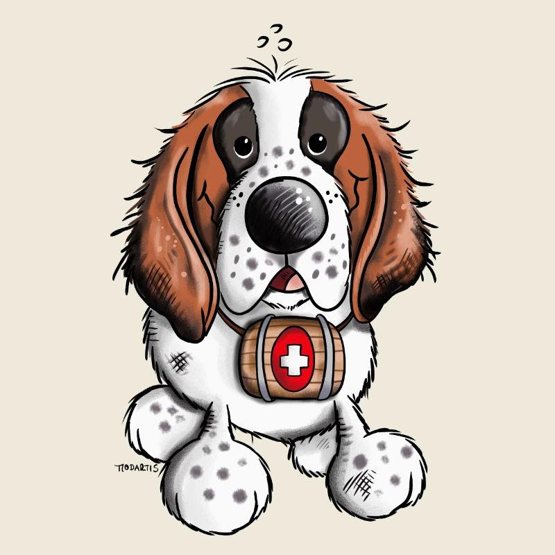 Saint Bernard cartoon