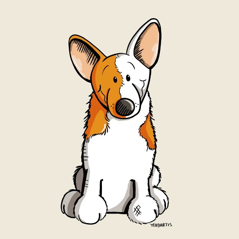Lustiger Welsh Corgi