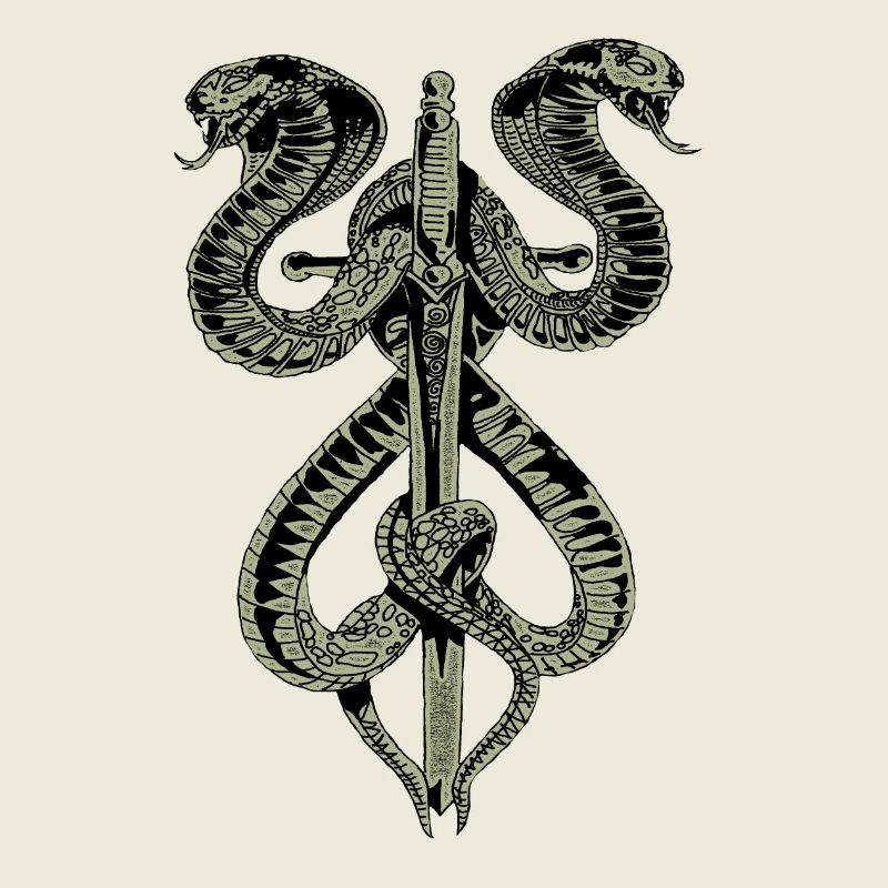 Schlange Schwert Gotik Mode Fun Spass