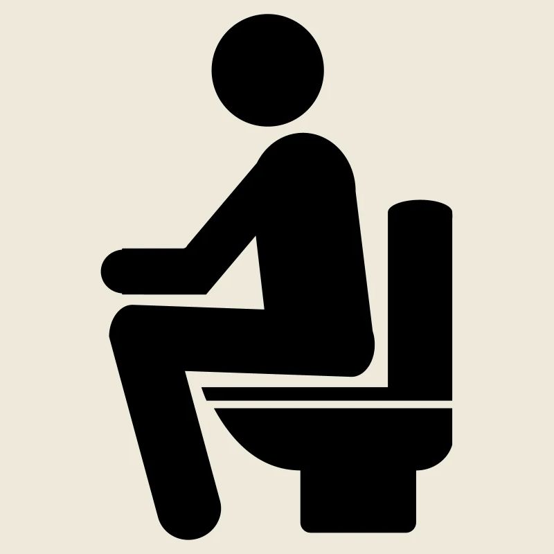 MAN ON TOILET