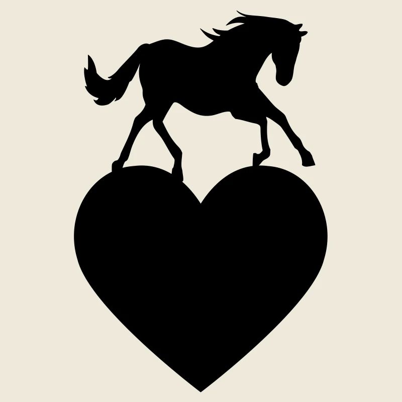 Cheval avec coeur