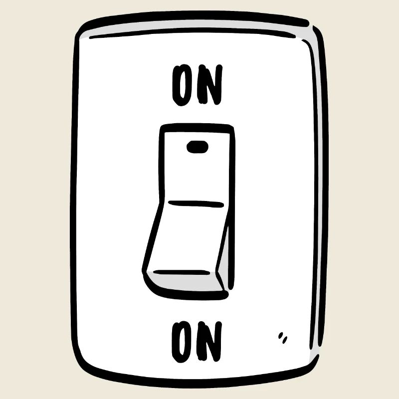 Switch ON Cool Humor Funny Motivation