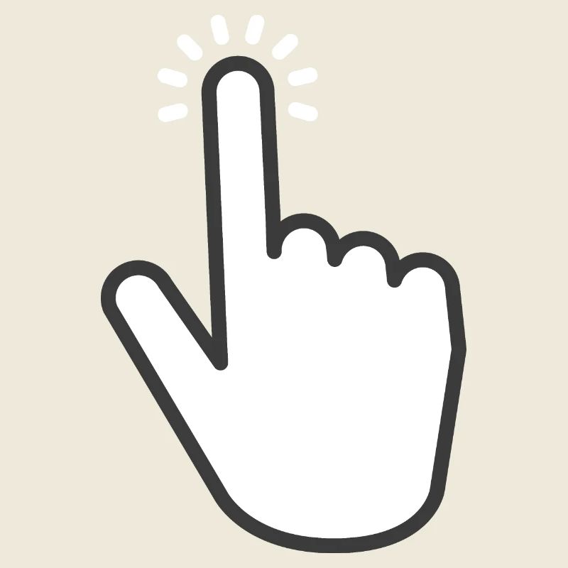 appuyez dessus, cliquez sur le bouton main