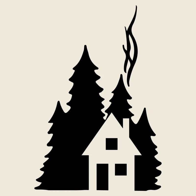 Waldhaus Tannen Silhouette - Cozy Nature Design