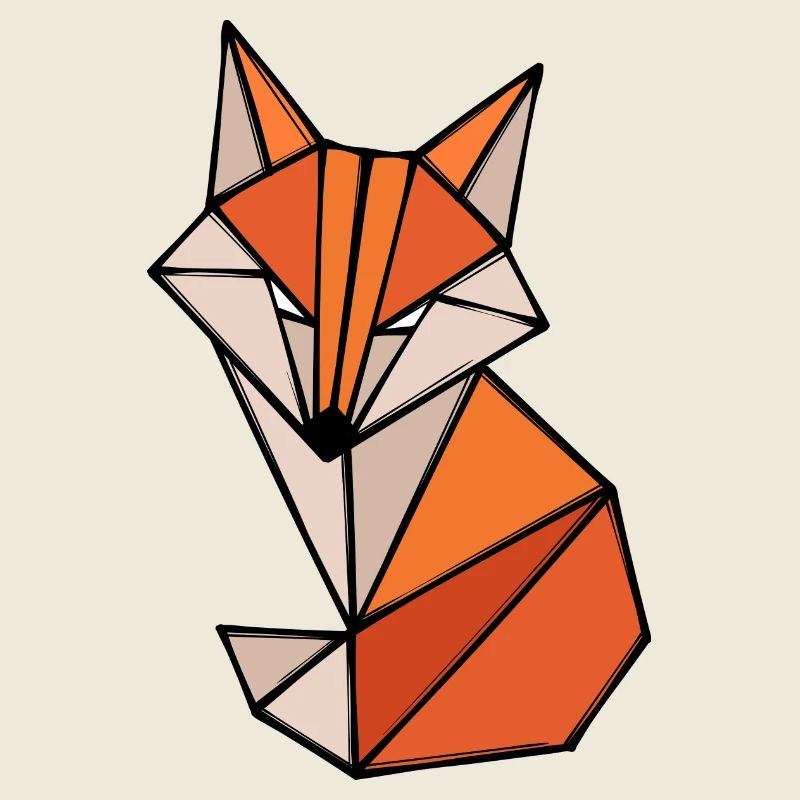 Fuchs Polygon Geometry Art abstrait Créatif