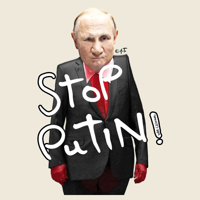 Stop Putin Protest Motiv