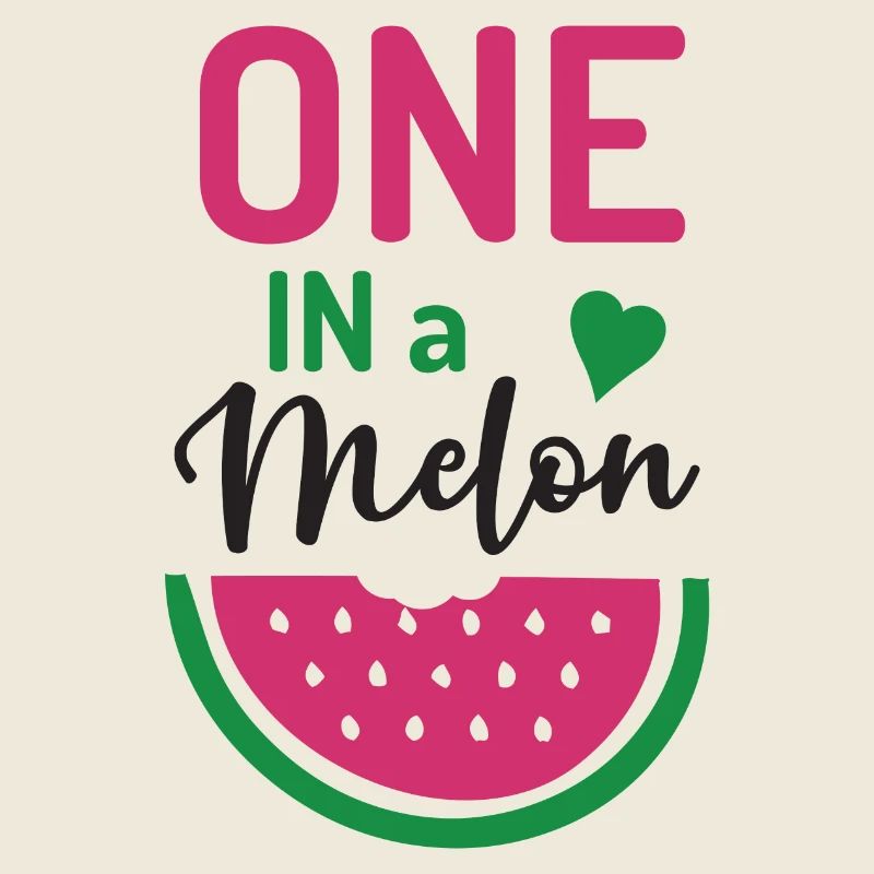 Eins in einer Melone