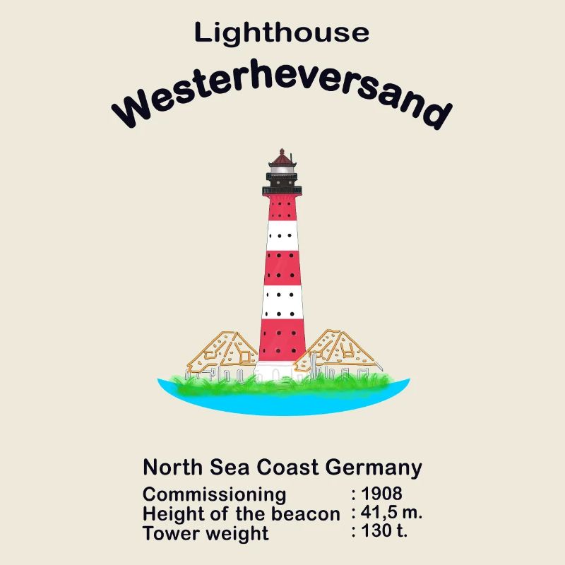 Leuchtturm Westerheversand Nordsee Deutschland
