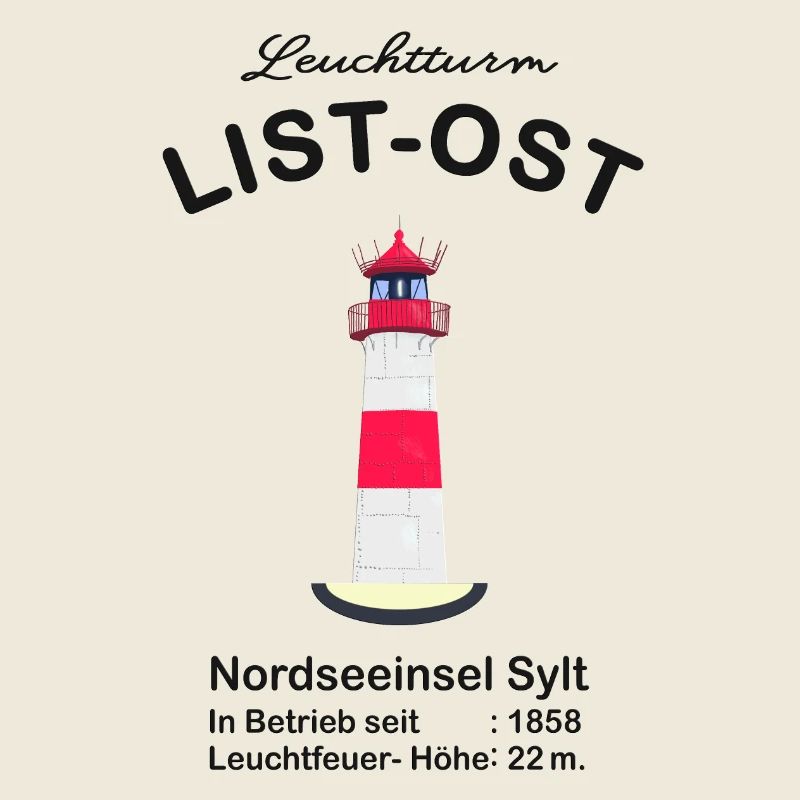 Liste des phares - Est sur Sylt, dessin