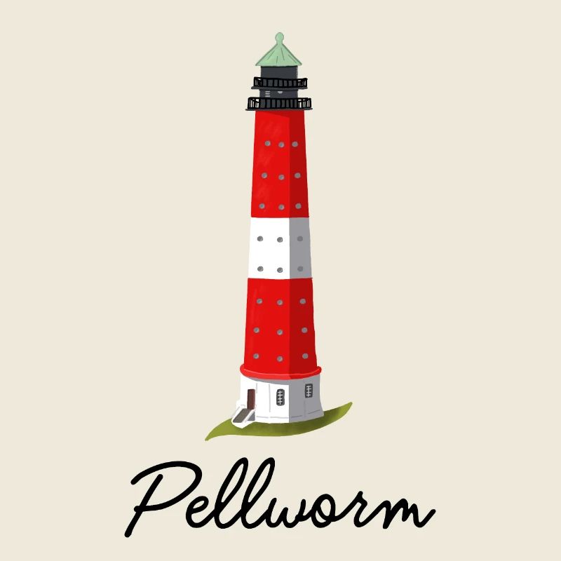 Pellworm, phare emblématique, mer du Nord allemande