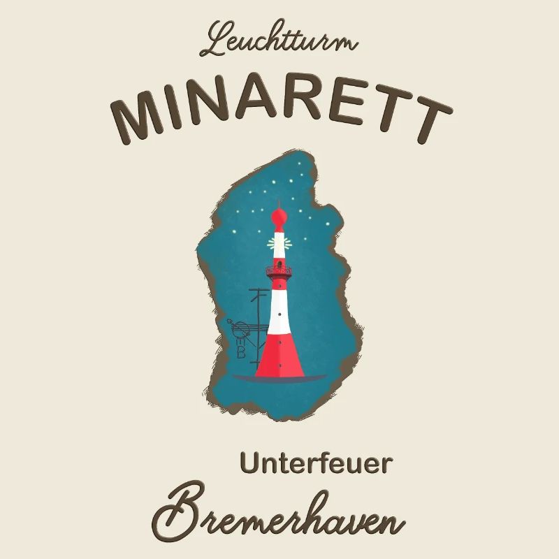 Bremerhaven, phare sous le feu, minaret,