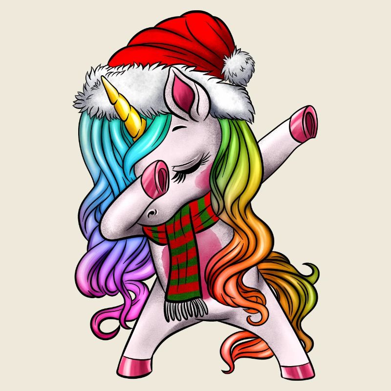 Dabbing Unicorn Christmas