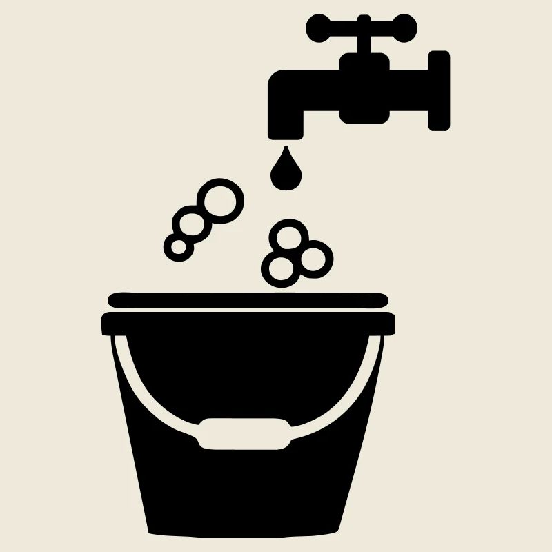 Cleaning tool logo bucket