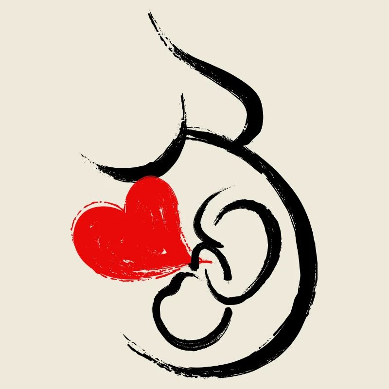 Bébé Ventre Coeur Bébé Grossesse Grossesse Maman