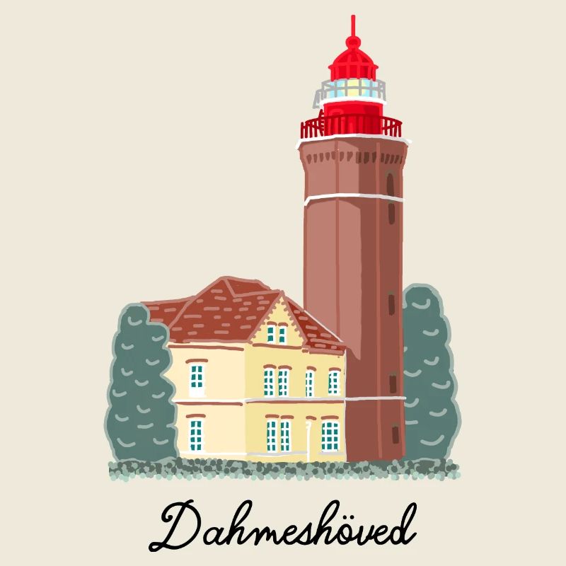Phare de Dahmeshöved, mer Baltique, baie de Lübeck