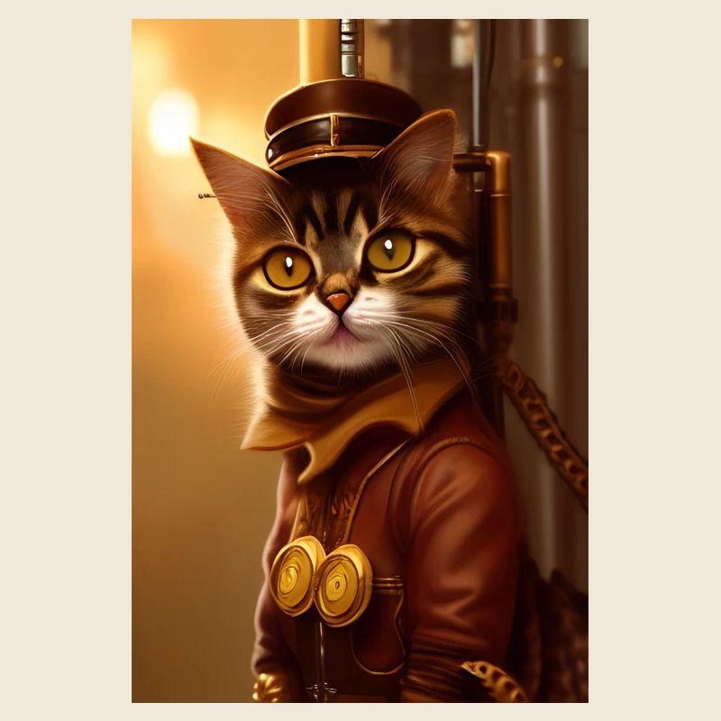 Cat Steampunk Style