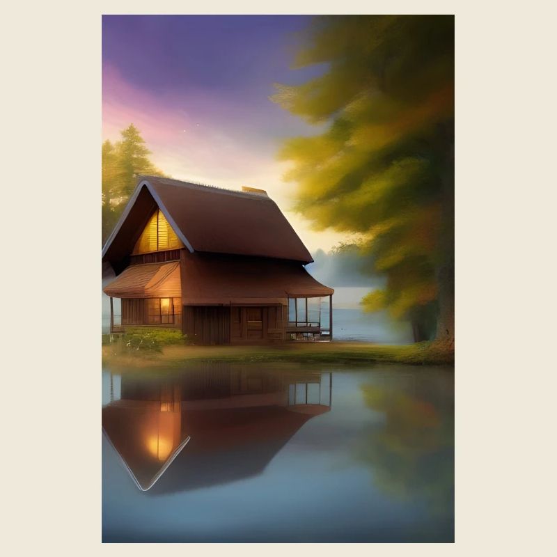 Charmante cabane au bord du lac