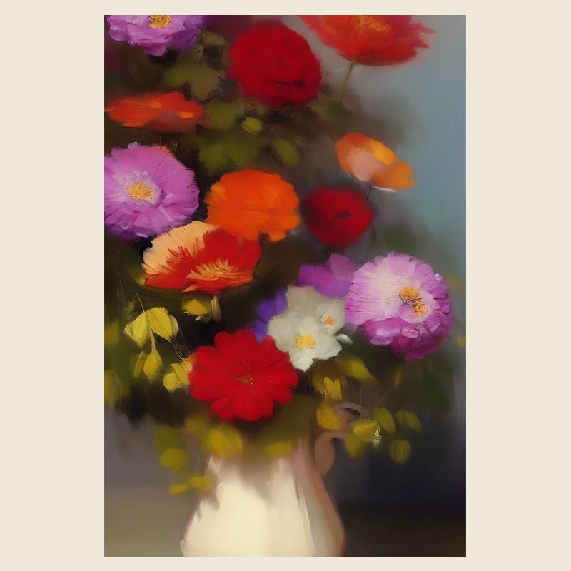 Flowers and butterfly