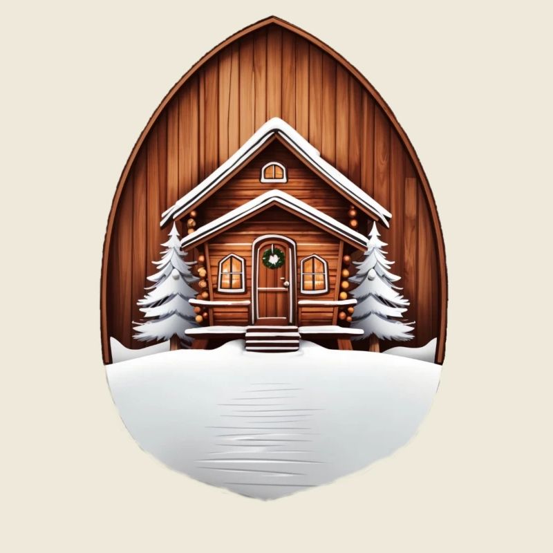 Cabane en bois, cabane de Noël