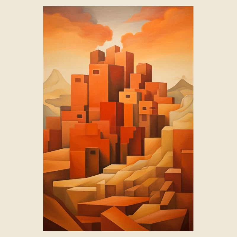Desert Landscape, Desert Village
