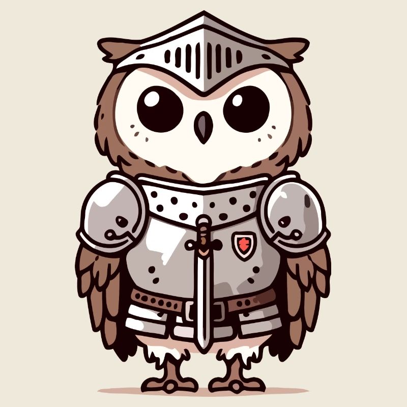 Hibou chevaleresque : le brave oiseau d’honneur
