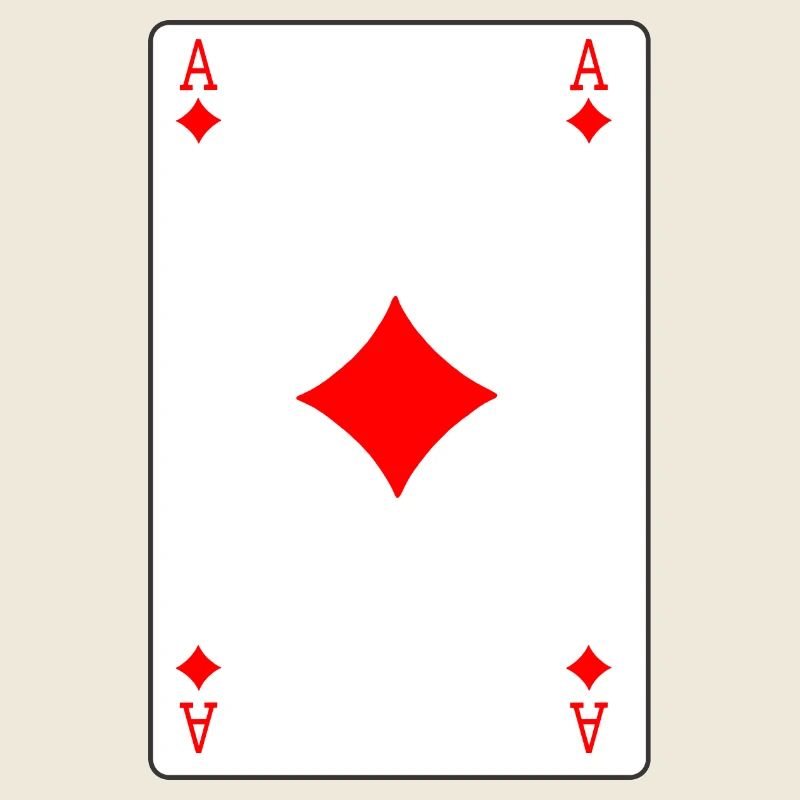 Carte à jouer As de Carreau