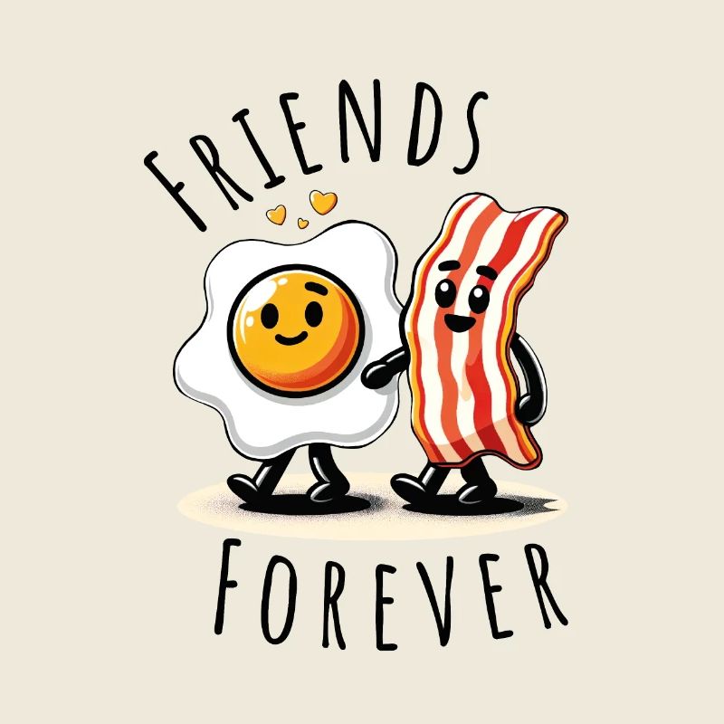 friends forever ham egg comic love