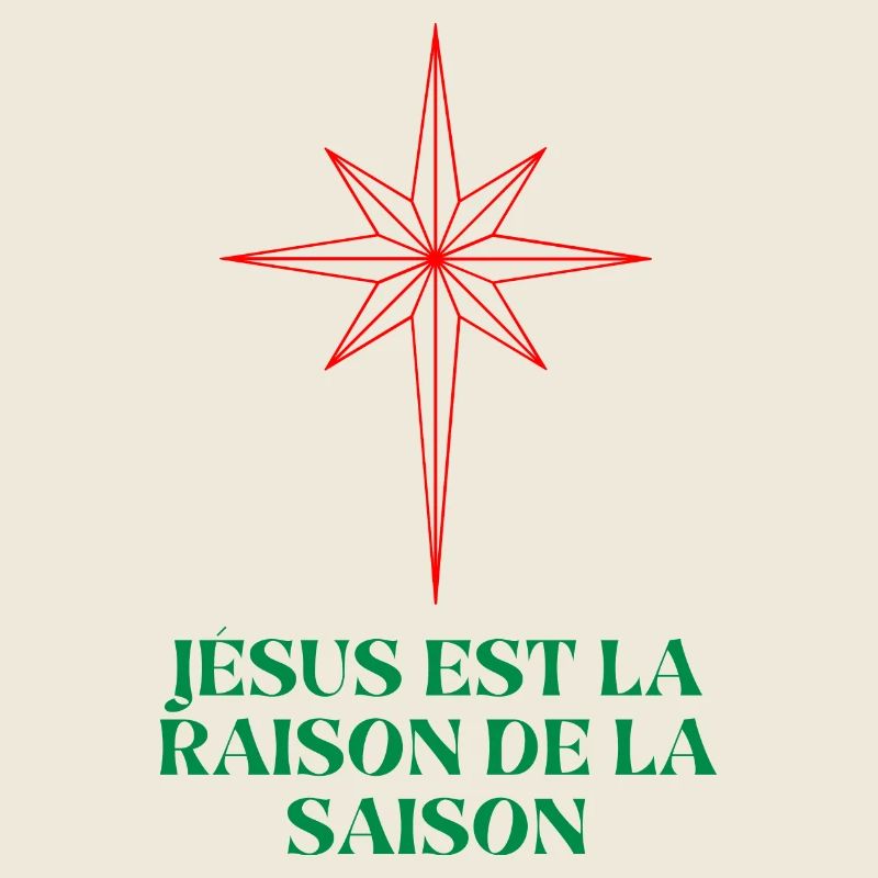 Étoile de Noël avec citation religieuse