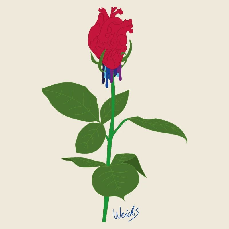 Heart rose