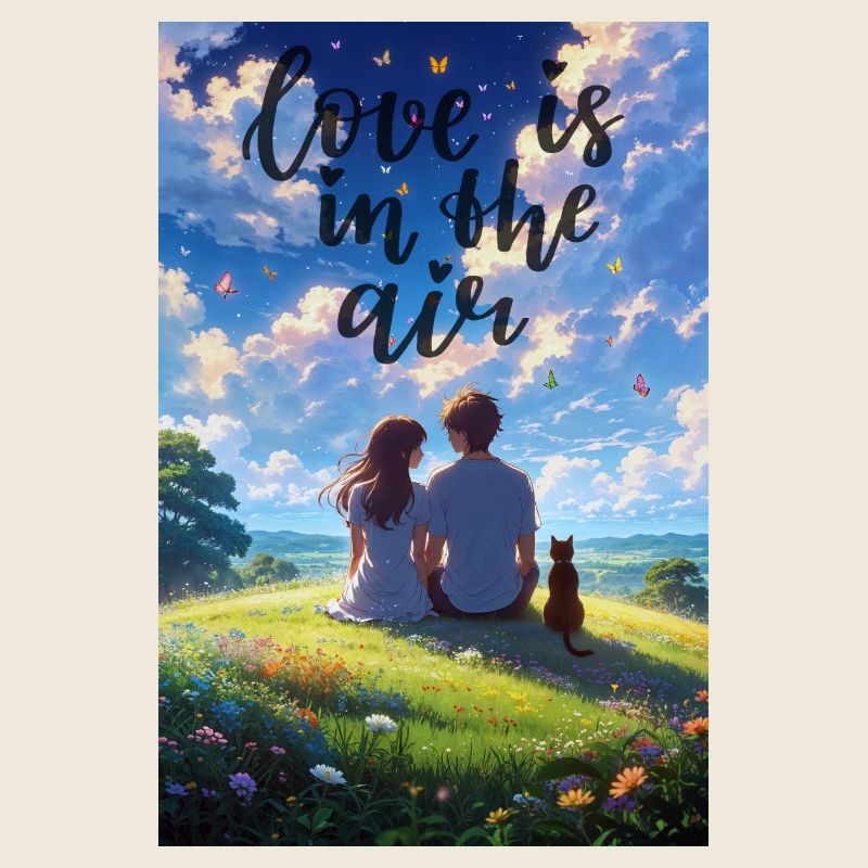 Anime-Liebe liegt in der Luft