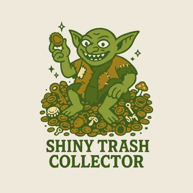 Collecteur de déchets brillant