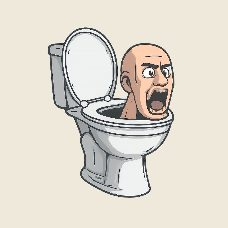 Toilet Head Meme – Viral Parody Design