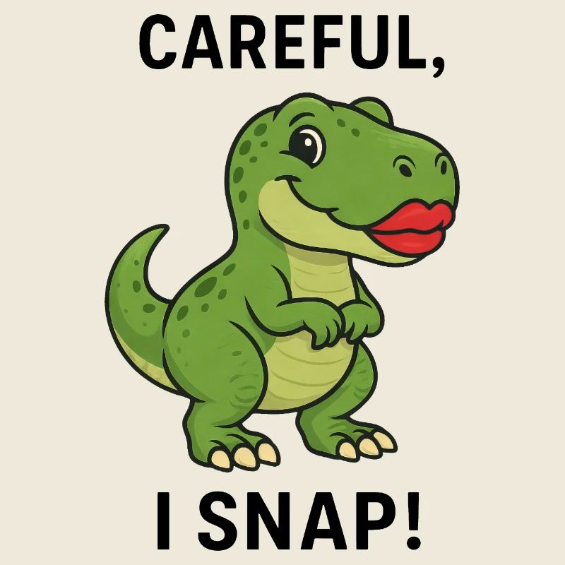 Dino T-Rex Caution I Snap Lipstick