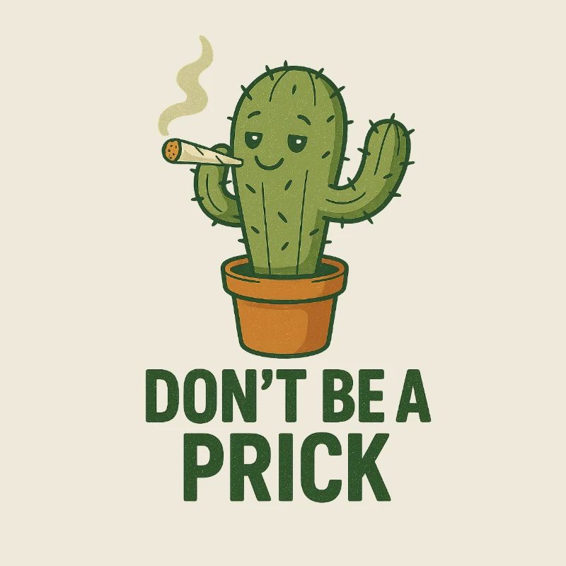 Kaktus mit Zigarre – Spruch