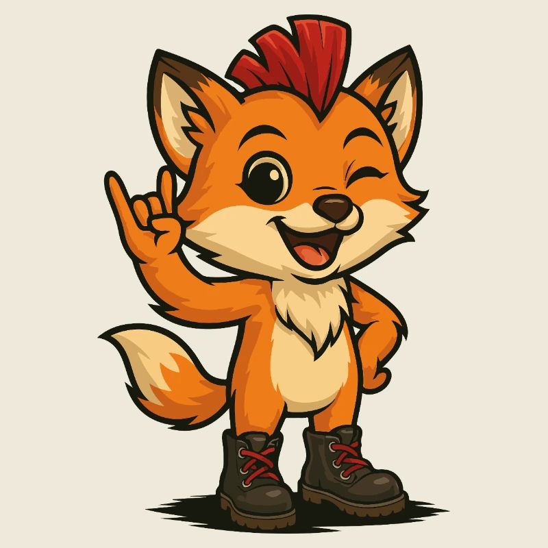 Fuchs mit Punk-Power