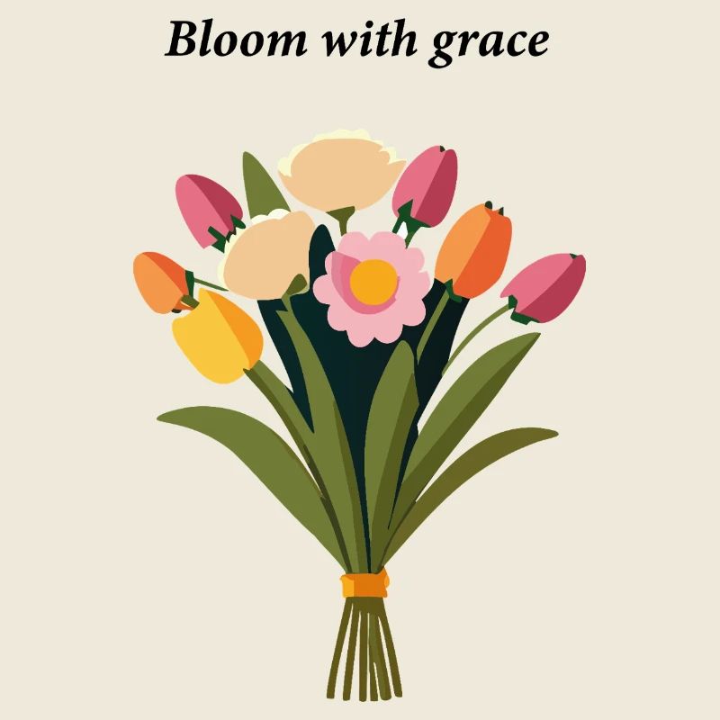Bouquet printanier de tulipes et de roses