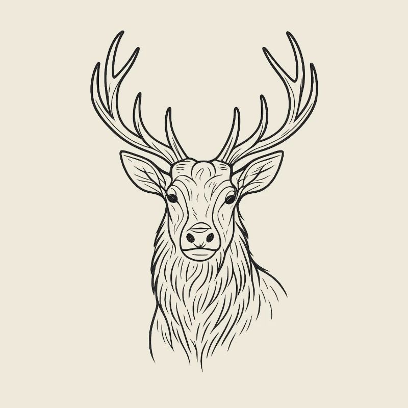 Modernes Hirsch-Design 