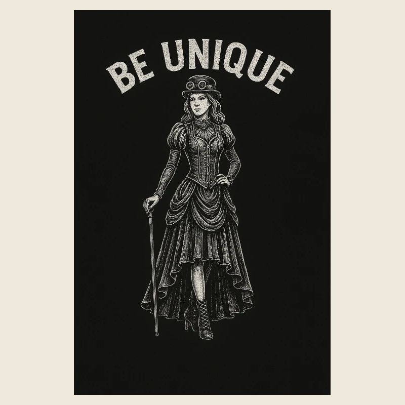 Steampunk Dame mit Leithuhn