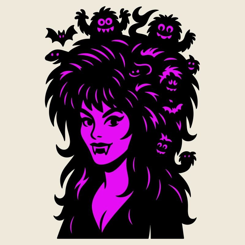 Dame vampire avec des super-cheveux !
