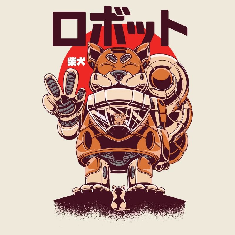Shiba Inu im Robotermodus