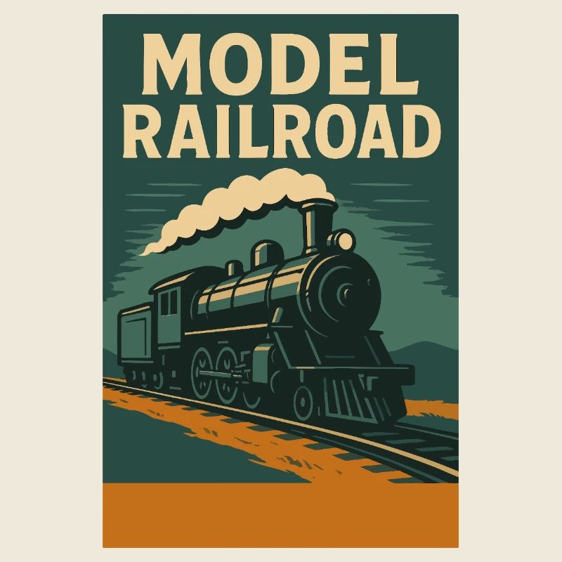 Modellbahn Zug Illustration
