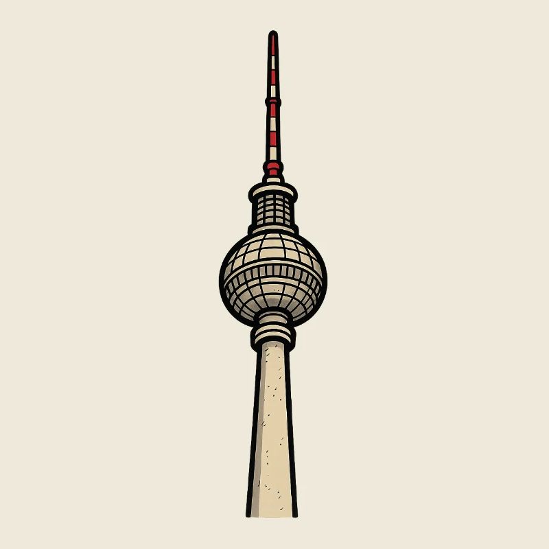 Berliner Fernsehturm Illustration