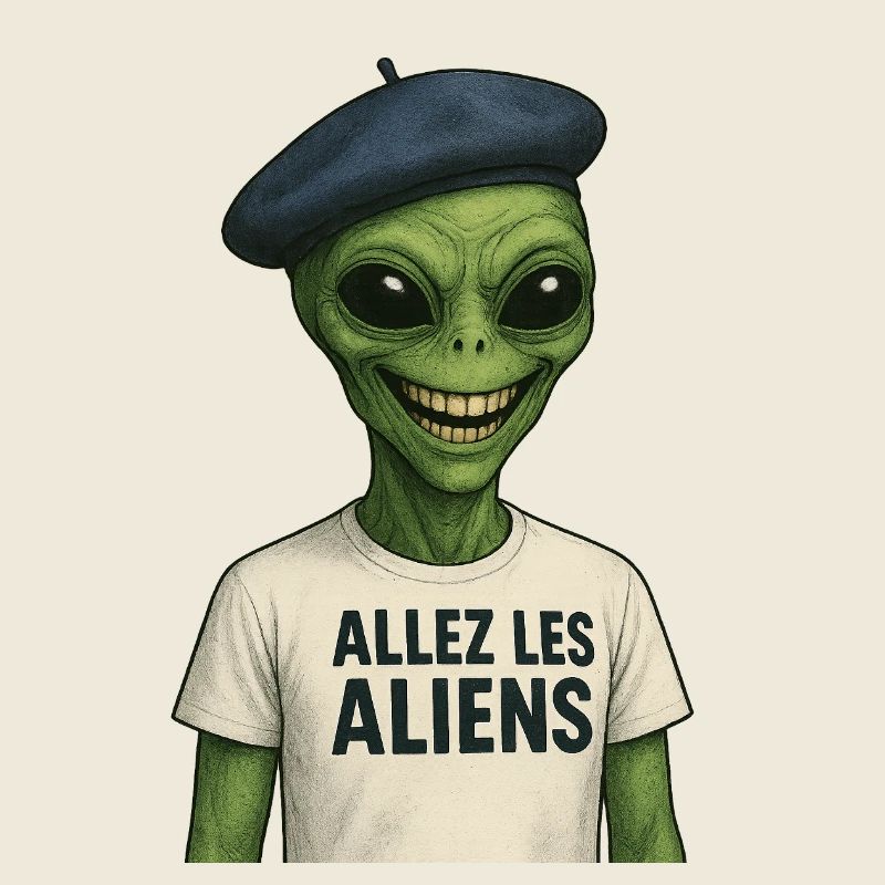 Alien Sailor T-shirt Humorous