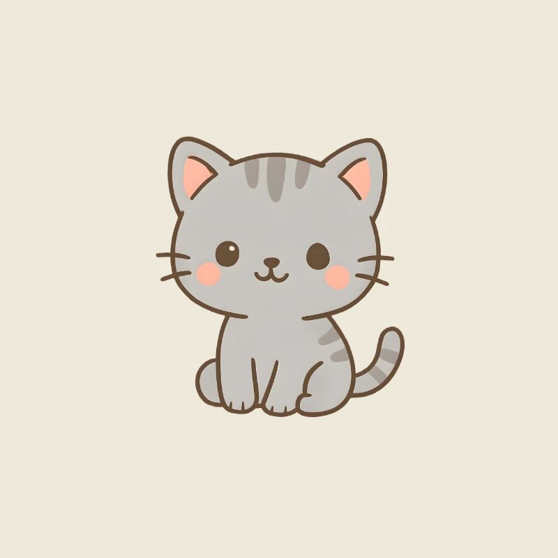 Niedliche Katze Elektrisches Muster Design