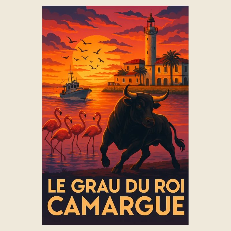 Le Grau Du Roi Camargue Coucher de Soleil