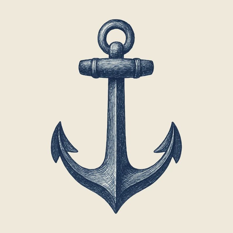 Nautische Anker Illustration