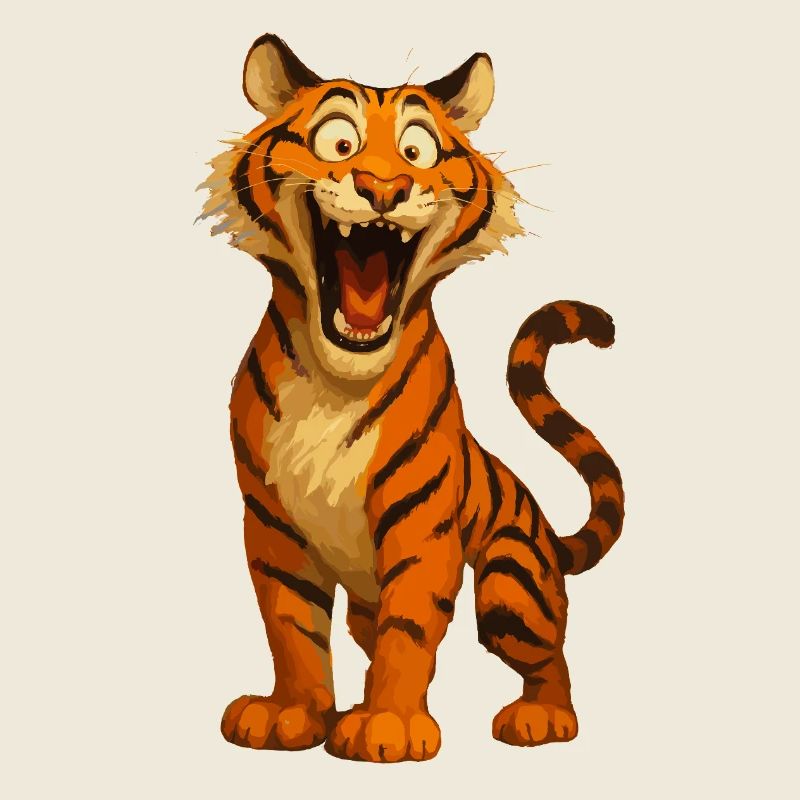 Funny Cartoon Tiger – Funny Comic