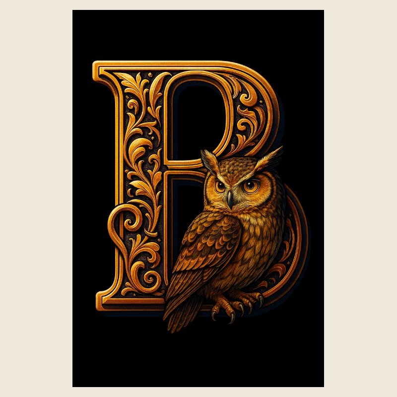 B - Magisches Ornament mit Eule